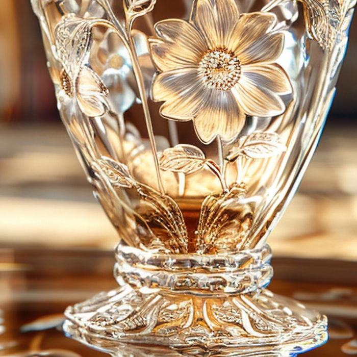 Amber Crystal Vase