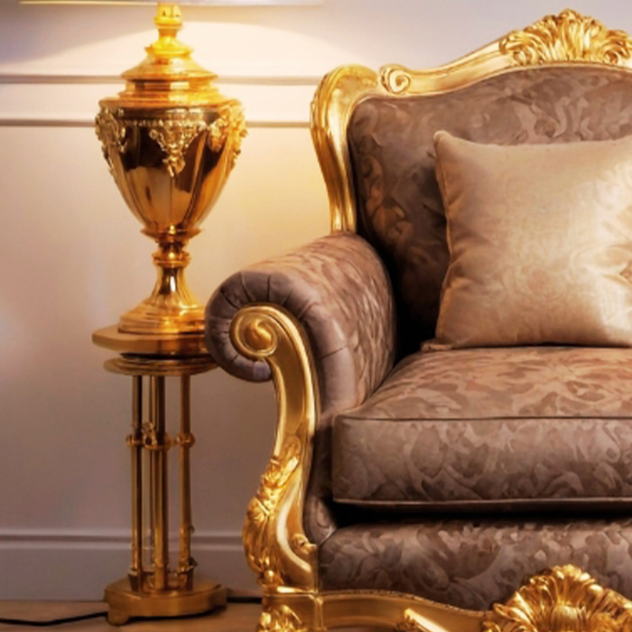 Victorian Gold Candelabra