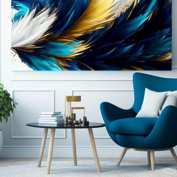 Azure Wing Abstract